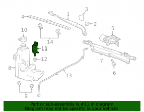 Chevrolet Cruze 16-19 Windscreen Washer Motor