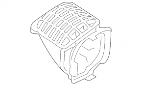 Air duct for air filter housing, left, BMW 5 G30 17-23 M5, S63, front
