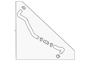 Lower cooling hose for Mitsubishi Outlander 22-25 2.5