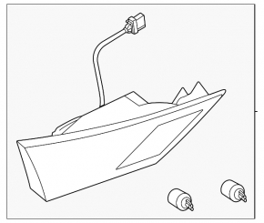 Light inside trunk lid left Nissan Sentra 20-24