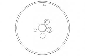 Wheel rim R17 5*114.3 Toyota Camry v50 12-14 usa XLE light curb