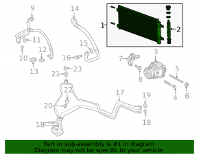Air Conditioning Radiator Condenser Buick Encore 17-19 VAN WEZEL