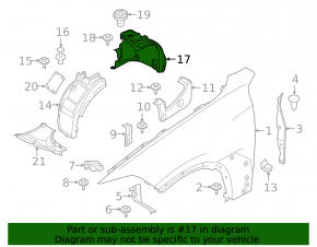 Mudguard front right rear part BMW X5 G05 19-23 plastic