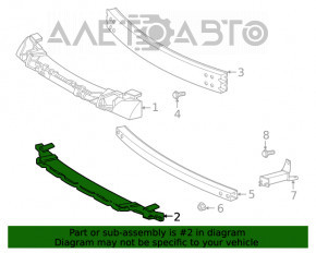 Toyota Highlander 20-25 front bumper lower absorber
