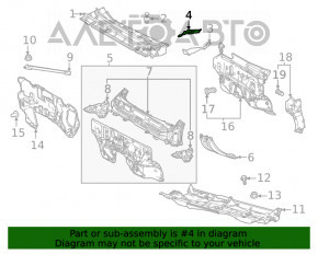 Windscreen wiper seal right Toyota Highlander 20-