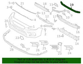 Subaru WRX 15-21 Front Bumper Absorber