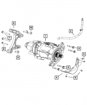 Front transfer case for Jeep Compass 23-25 2.0T automatic transmission 30kW
