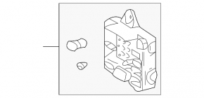 The fuse box under the dashboard of a Lexus IS200 IS300 99-05 has a broken mount.