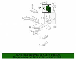 The fuse box under the dashboard of a Lexus IS200 IS300 99-05 has a broken mount.
