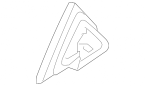 Triangle door rear right Hyundai Kona 18-23