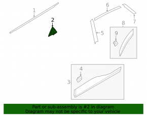 Triangle door rear right Hyundai Kona 18-23