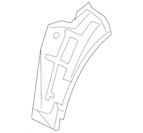 Rear right fender liner for Hyundai Azera 12-17 (front part)