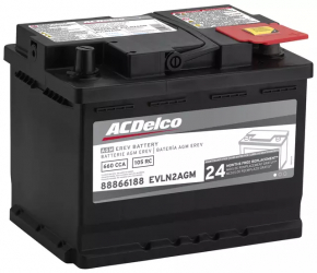 Battery 12v CHEVROLET VOLT 11-15 62Ah 680A Euro AGM +-Reverse EXIDE