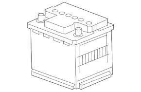 Battery 12v CHEVROLET VOLT 11-15 62Ah 680A Euro AGM +-Reverse EXIDE