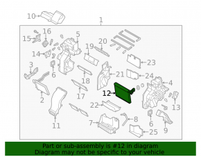 Evaporator Kia Sorento 10-15