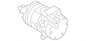 Hyundai Sonata 16-19 hybrid air conditioning compressor