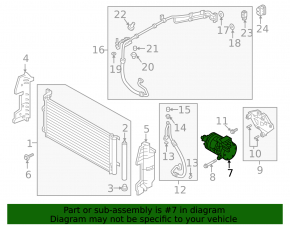 Hyundai Sonata 16-19 hybrid air conditioning compressor