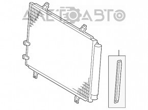 Air conditioner radiator condenser Toyota Avalon 13-18 3.5 NISSENS
