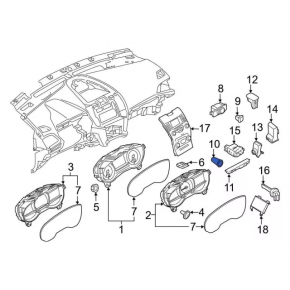 Ford Edge 15-24 start-stop button