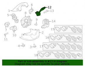 Steering column switch right Ford Escape MK3 13- type 3
