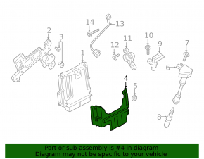 Ford Ecosport 18-21 2.0T Engine Computer ECU Cover