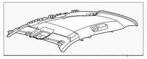 Ford Bronco Sport 21-25 Gray Headliner for Sunroof