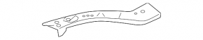 Mitsubishi Galant 04-12 TV eyelash bar, left
