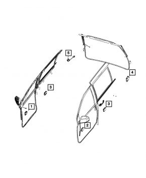 Front Left Door Control Computer Dodge Grand Caravan 11-20