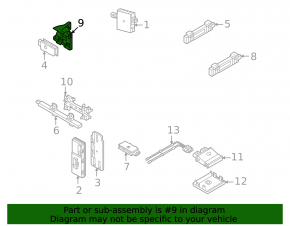 The left keyless antenna bracket for a Volkswagen ID.4 21-25 is broken.
