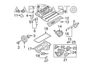 Oil filter housing BMW X5 E70 07-13 3.0 N55