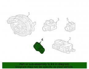 Front right airbag sensor for a 1919 Cadillac ATS