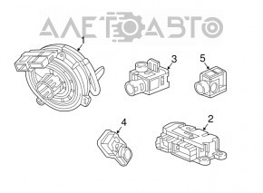 Front right airbag sensor for a 1919 Cadillac ATS
