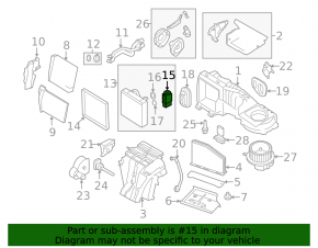 VW Jetta 11-18 USA Air Conditioner Heater Valve Type 1