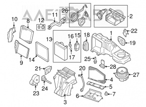 VW Jetta 11-18 USA Air Conditioner Heater Valve Type 1