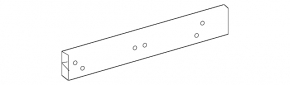 Subframe reinforcement front left Mercedes GLA 14-20