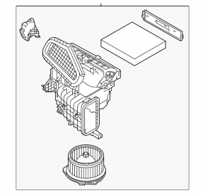 Naked heater housing Nissan Altima 19-24