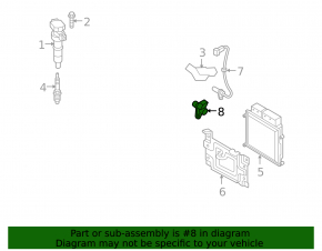 Camshaft Position Sensor Kia Optima 11-15 2.4 GDI G4KJ