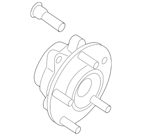 Front left hub Nissan Rogue Sport 17-19