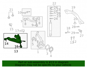 Lower control arm, front right, Lexus LX 98-07
