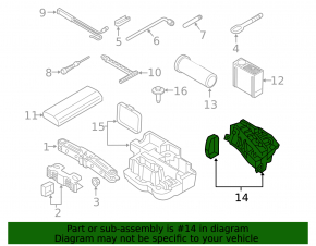 Trunk tray for tools Audi A6 C8 19-