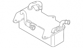 Oil cooler for automatic transmission Audi Q8 19-25 MHEV