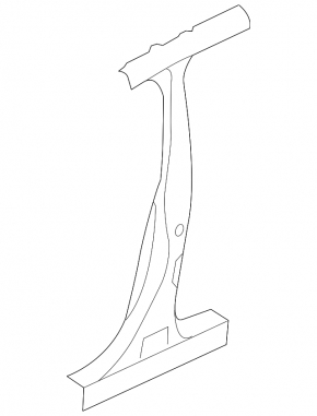 The central right body pillar of Subaru Impreza 17-23 GK is sawn off