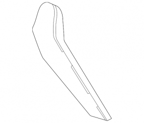 Center console trim side left Toyota Venza 21- black