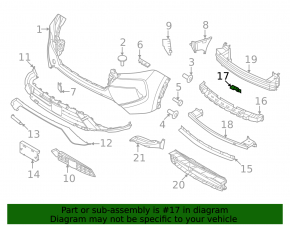 Right Front Bumper Upper Baffle Mount for Nissan Rogue 24-26