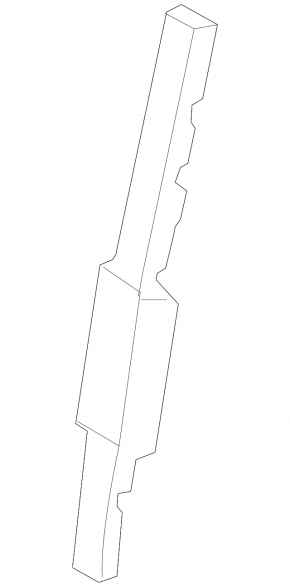 Front left door glass guide for Lexus ES350 07-12 front