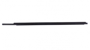 Central door molding for the front right door and glass of a 2016 Toyota Sequoia, black