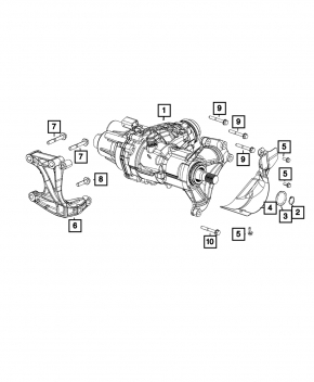 Front Transfer Case Gearbox Jeep Renegade 15-19