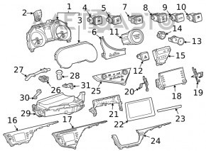 Instrument cluster Toyota Camry v70 18-19 LE\SE hybrid