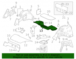 Trunk tray Honda Clarity 18-21 usa