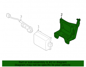 Bracket for cruise radar Mitsubishi Outlander 16-22